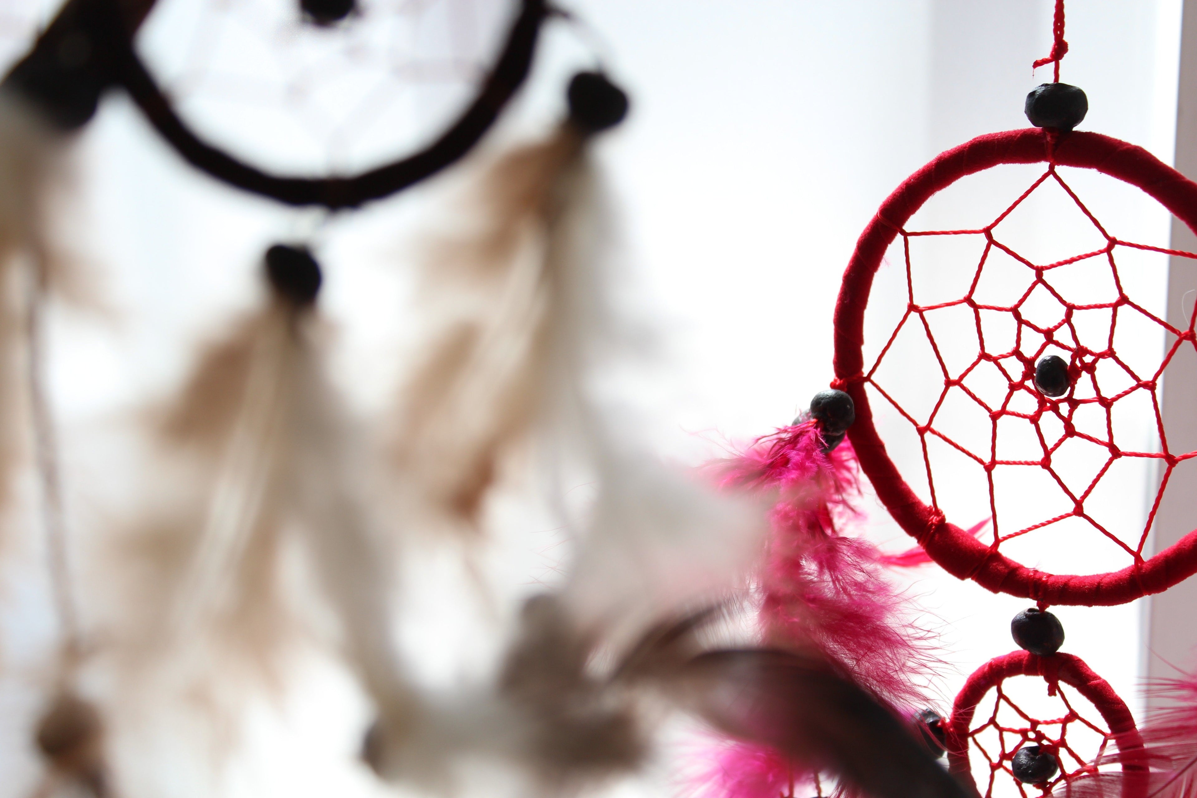 Bali Dreamcatchers - Small Round - Cream/Coffee/Choc