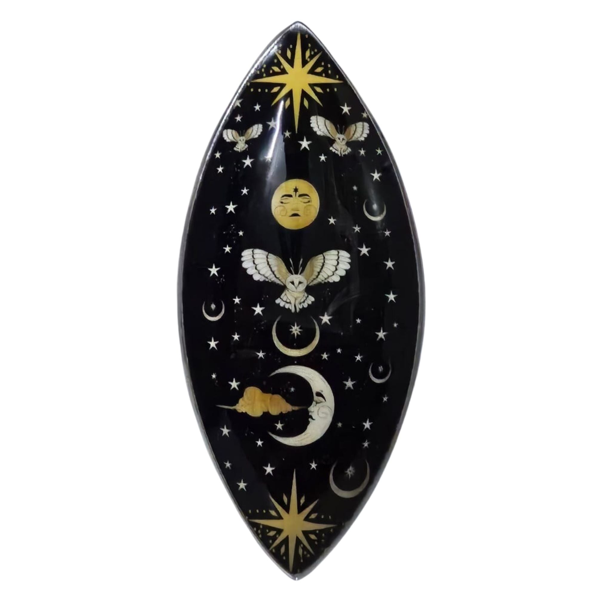Enamel Incense Bowl - Aluminum - Enchanted Night Owl
