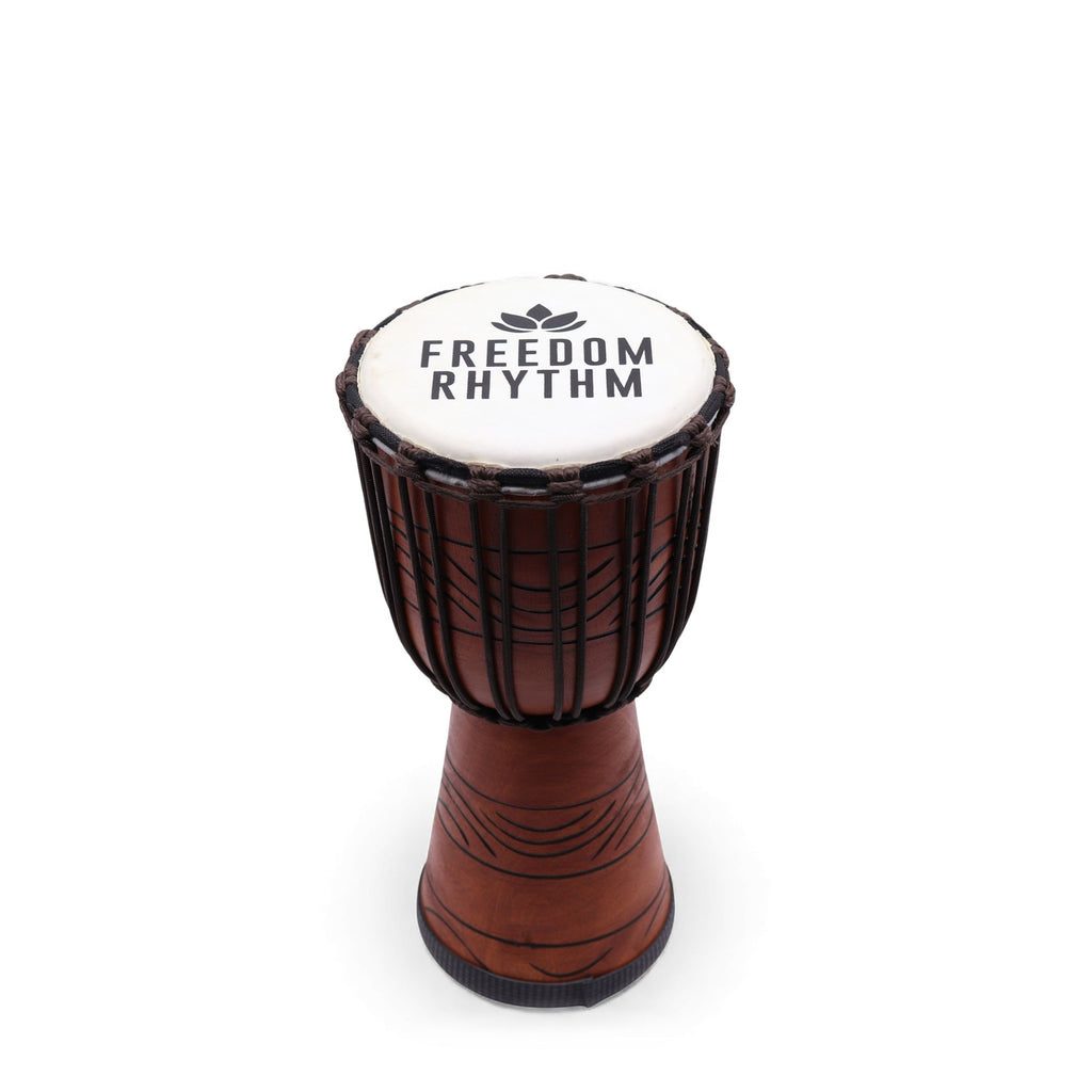 Medium Pro Djembe Drum - Freedom Rhythm (high) - 40cm (18cm Dia)