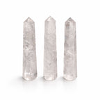 Gemstone Six Face Obelisk Point approx 11cm  - Clear Quartz