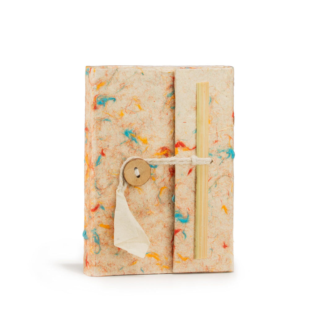 Lokta Mixed Colour Cotton Notebook – Mini (12x8cm) – 40 Leaves