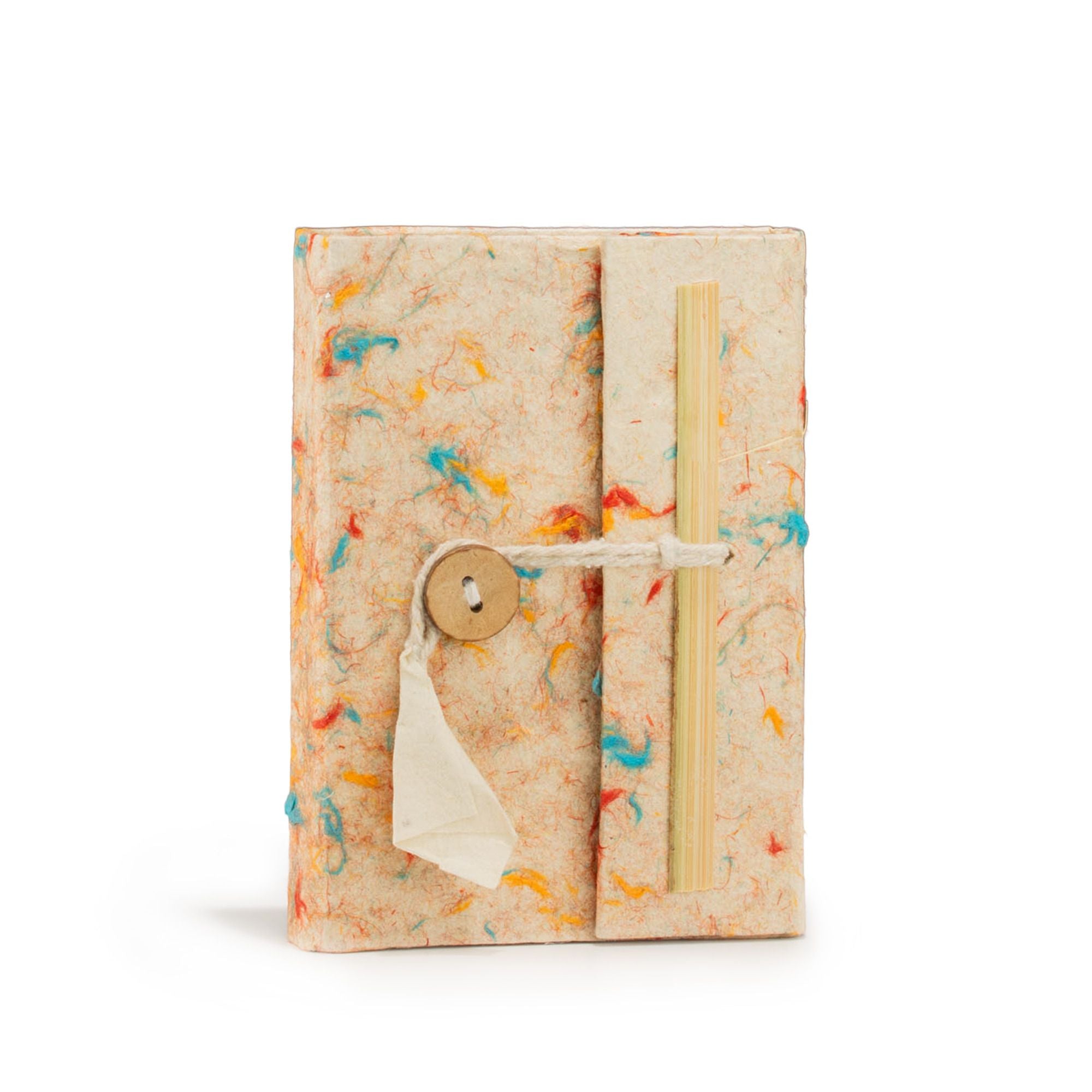 Lokta Mixed Colour Cotton Notebook – Mini (12x8cm) – 40 Leaves