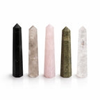 Gemstone Six Face Obelisk Point approx 11cm  - Clear Quartz