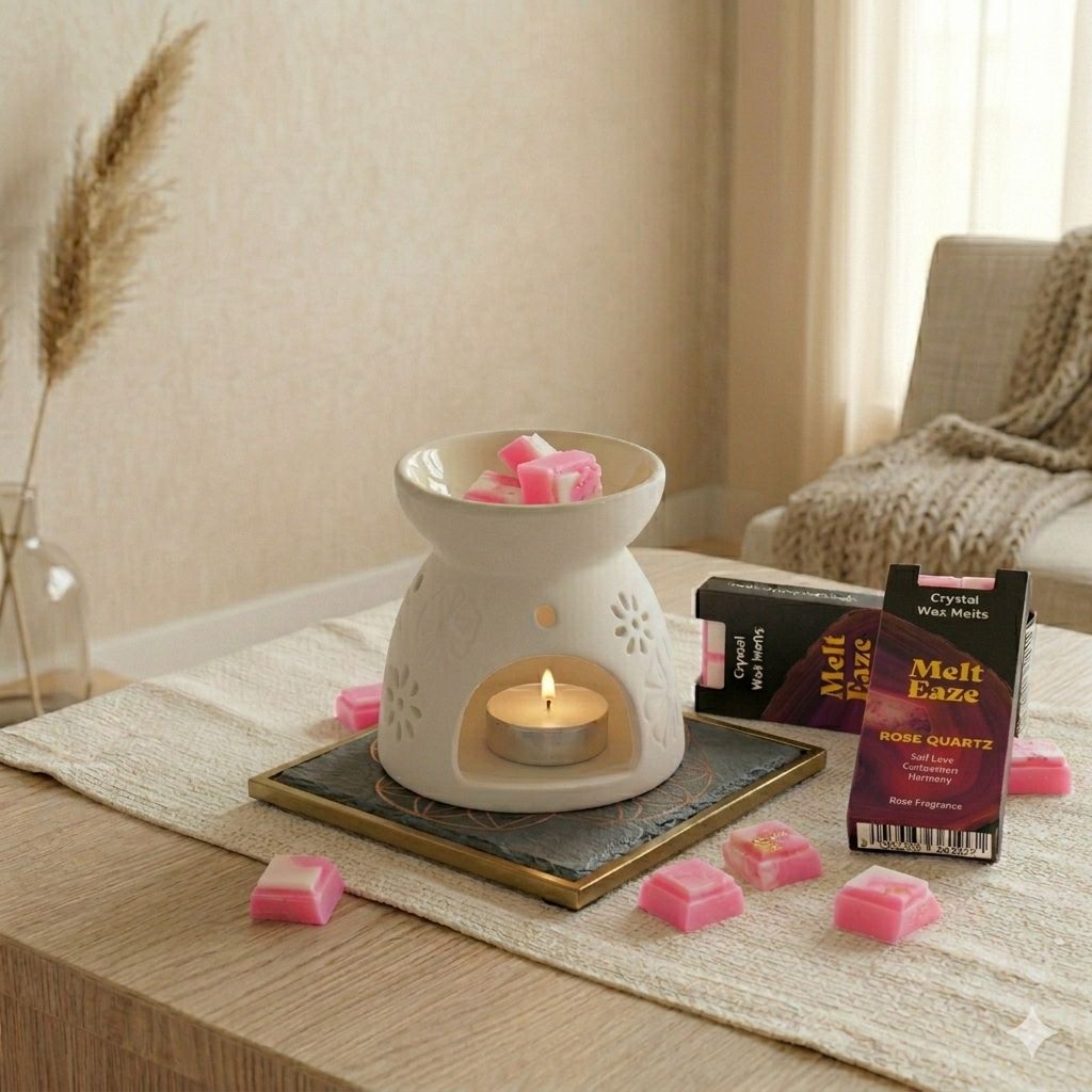 MeltEaze Wax Melts 50g - Rose Quartz Love - Rose
