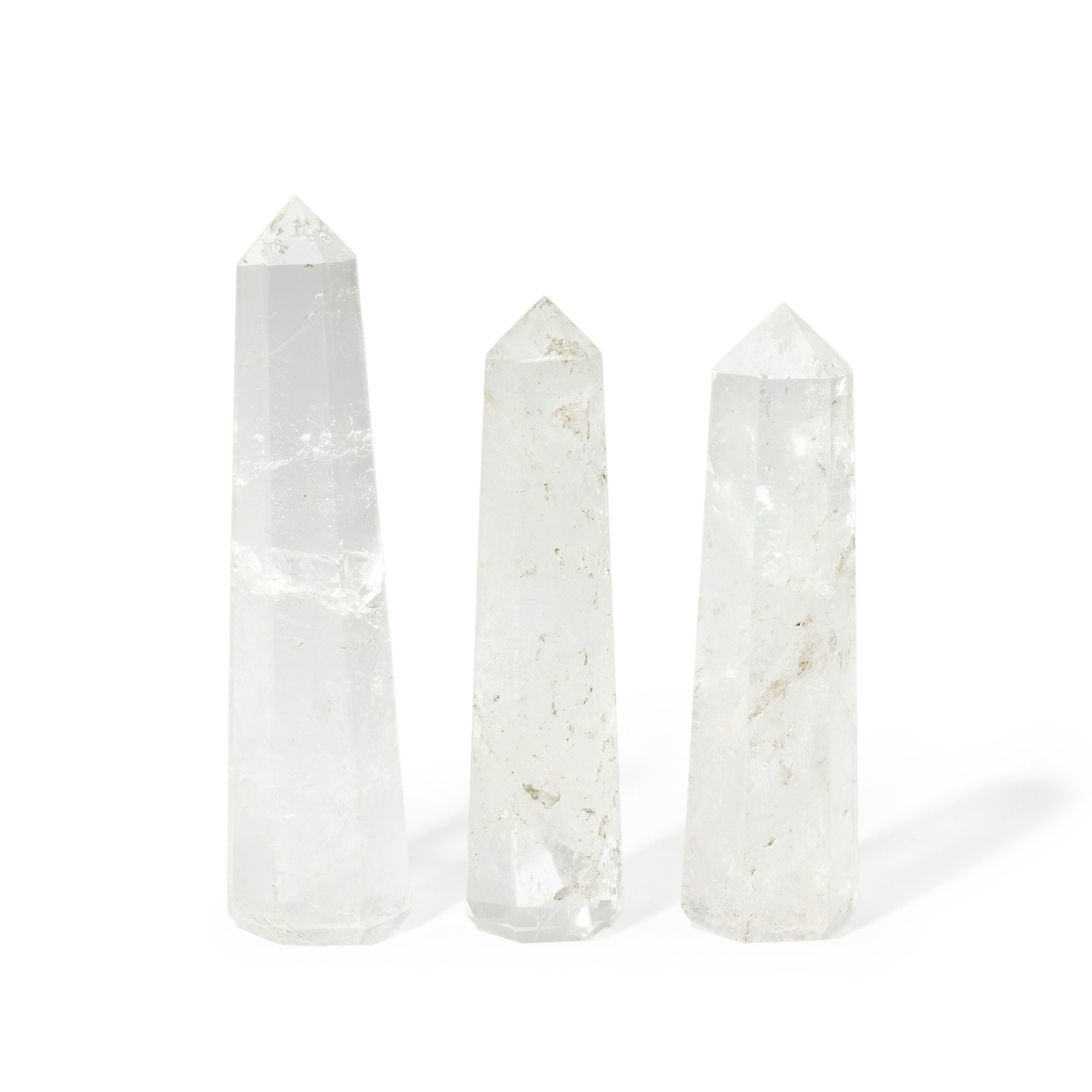 Gemstone Six Face Obelisk Point approx 11cm  - Clear Quartz