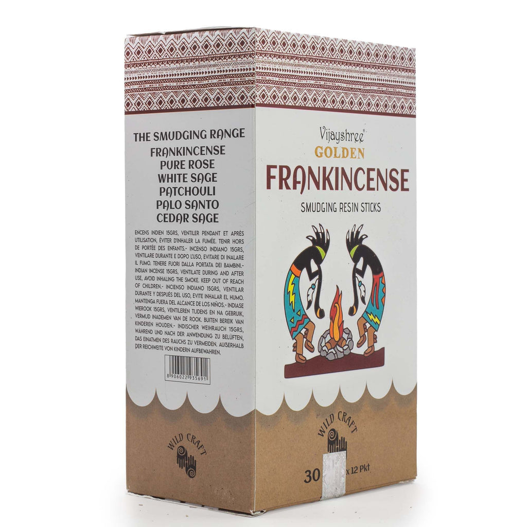 Golden Frankincense Smudging Resin Sticks – 30g