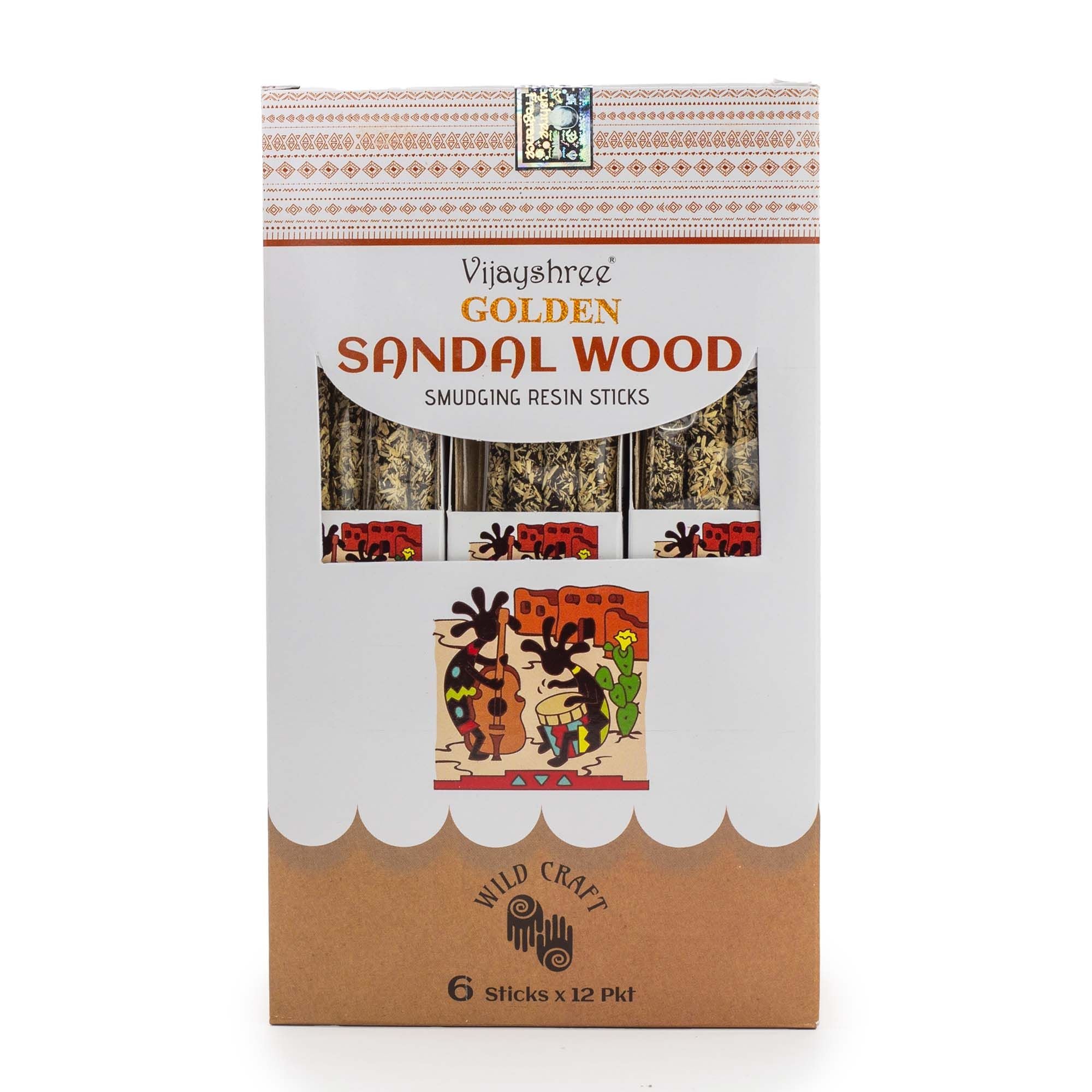 Golden Sandal Wood Smudging Resin Sticks - 30g