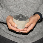 Natural Riverstone Grounding Pot - Small (aprox 9x7cm)