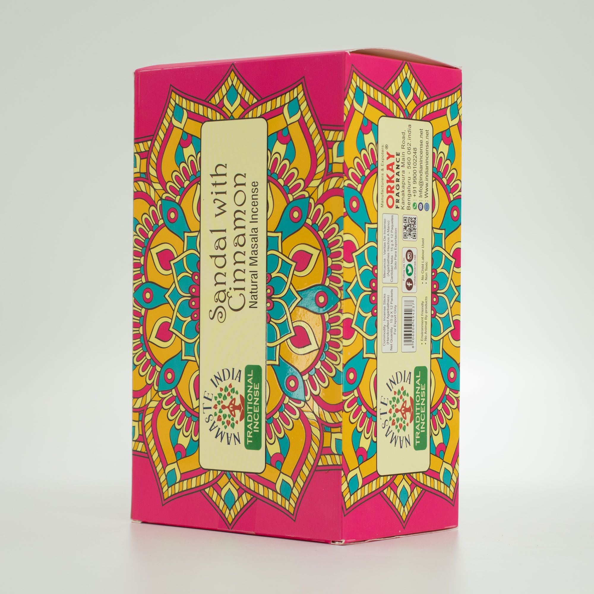 Namaste Mandala Masala Incense - Sandal with Cinnamon