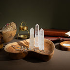 Gemstone Six Face Obelisk Point approx 11cm  - Clear Quartz