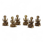 Brass Miniature Gods - Laxmi (22gms)  - 37mm
