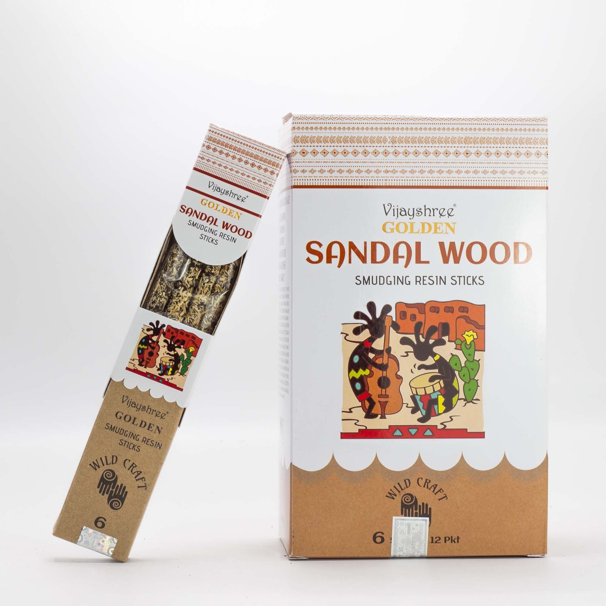 Golden Sandal Wood Smudging Resin Sticks - 30g