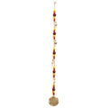 Indian Chimes - Brass Flower of Life with Rudraksha Beads String Bells