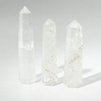 Gemstone Six Face Obelisk Point approx 11cm  - Clear Quartz