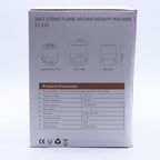 Salt Stone Flame Effect Aroma Diffuser  - White USB - Colour Change and Timer