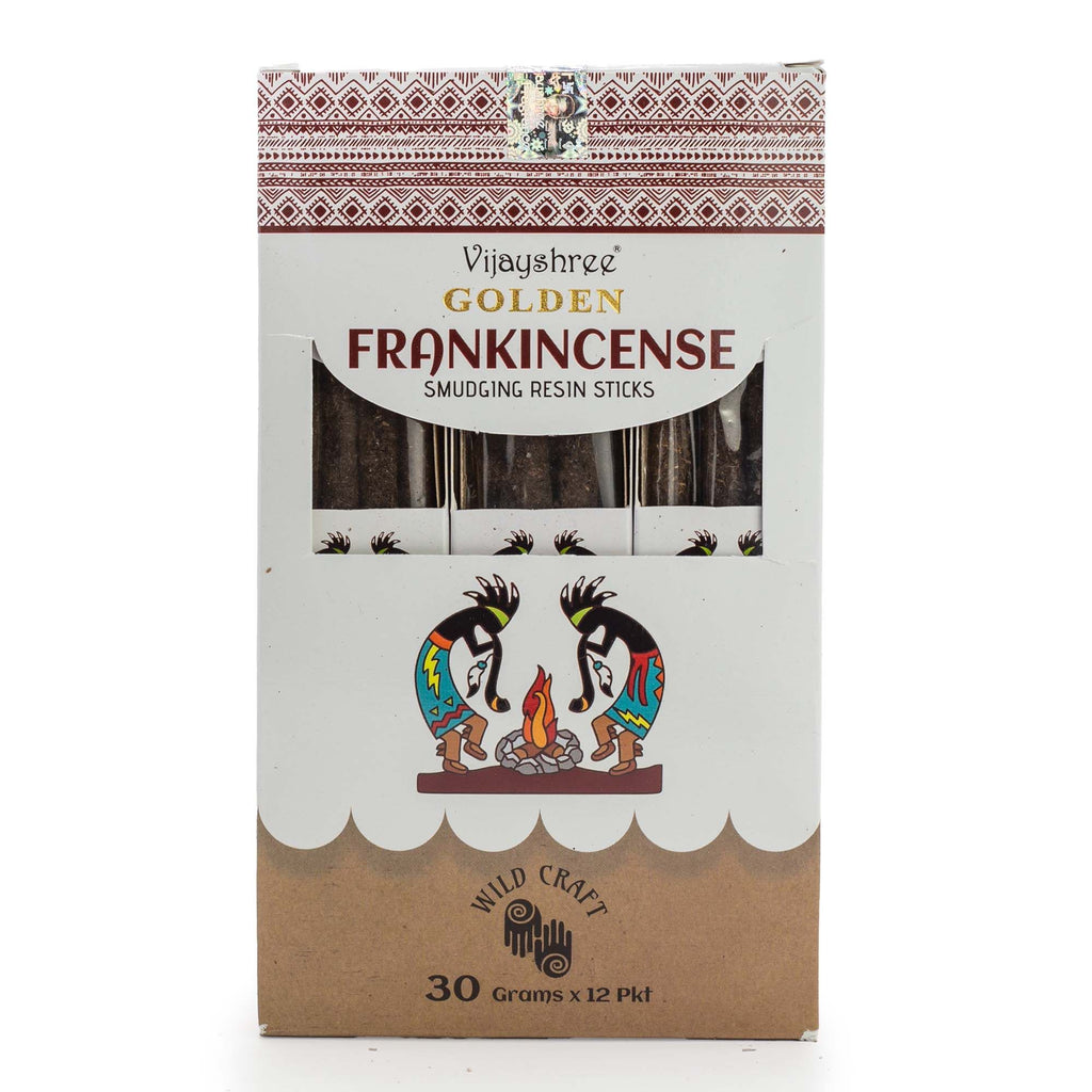 Golden Frankincense Smudging Resin Sticks – 30g