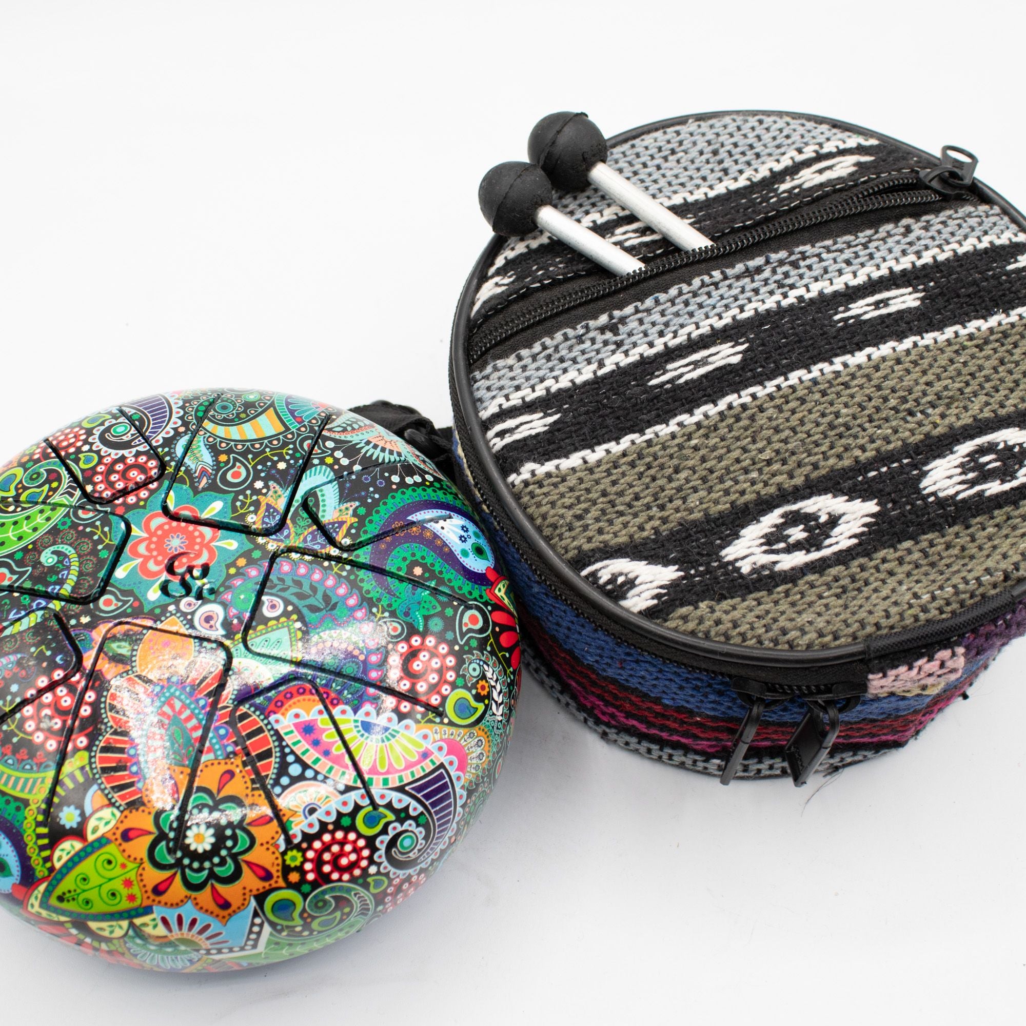 Low Med Hapi Drum Mandela Leaf- 14x7cm