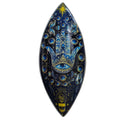 Enamel Incense Bowl - Aluminum - Blue Hamsa