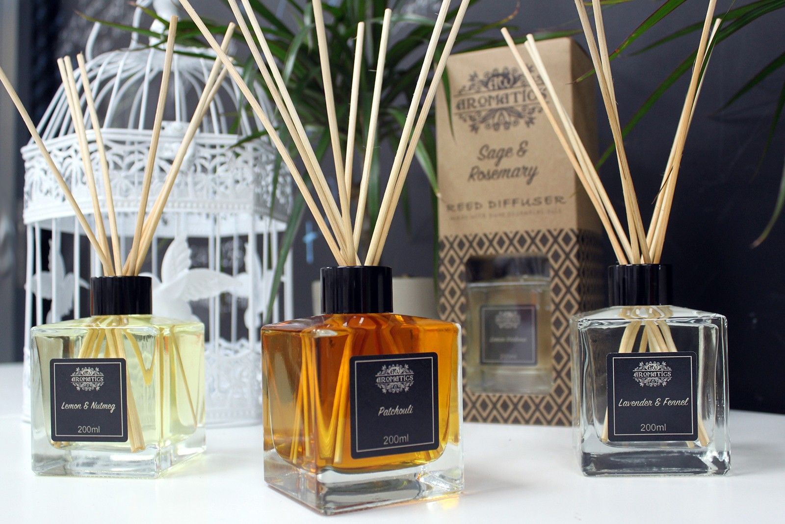 200ml Basil & Maychang Essential Oil Reed Diffuser