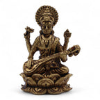 Brass Miniature Gods - Sarswati (52gms)  - 49mm