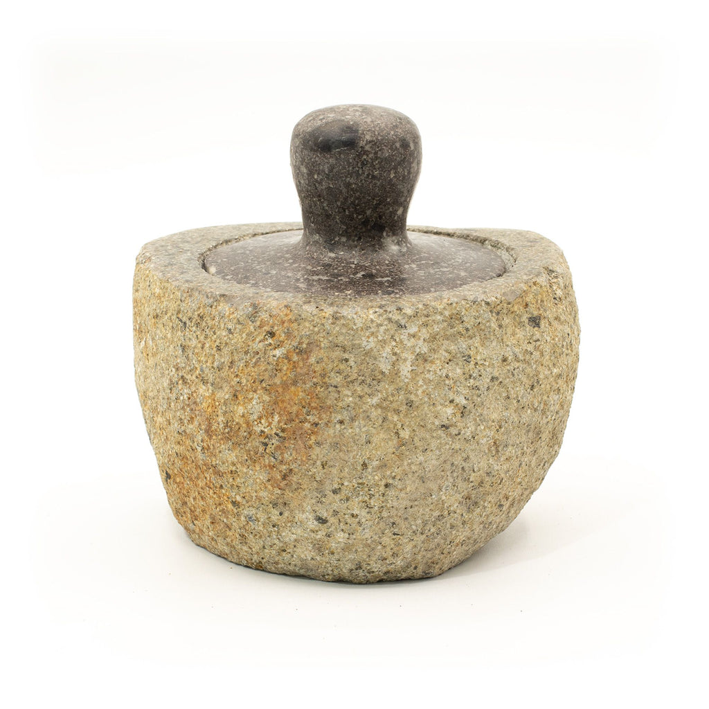 Natural Riverstone Grounding Pot -Medium (aprox 12x8cm)
