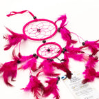 Bali Dreamcatchers - Medium Round - Turq/Pink/Purp