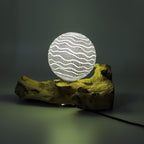 DriftGlow Lamp Grey Luna Shade