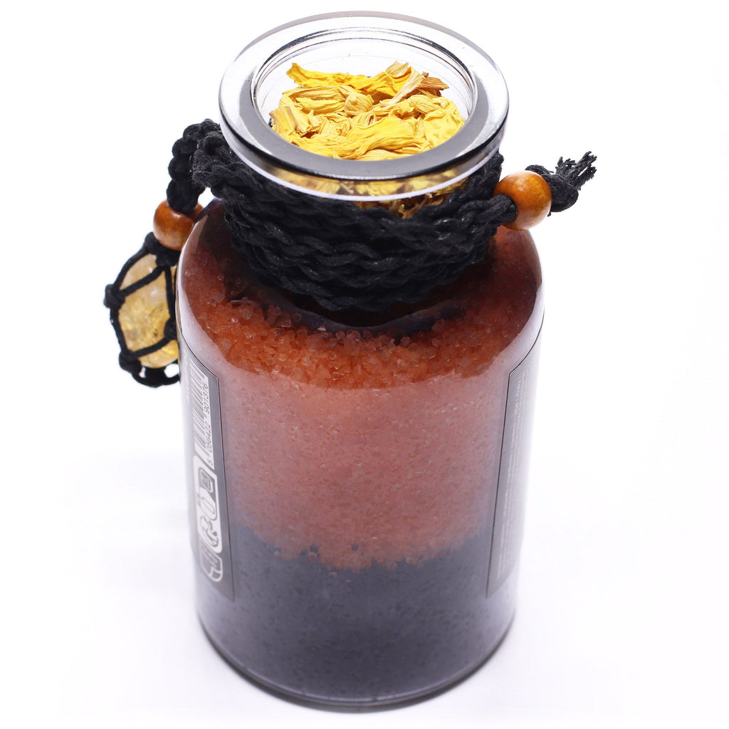 Ancient Witch Bath Spell Potion & Citrine Crystal Amulet - Success