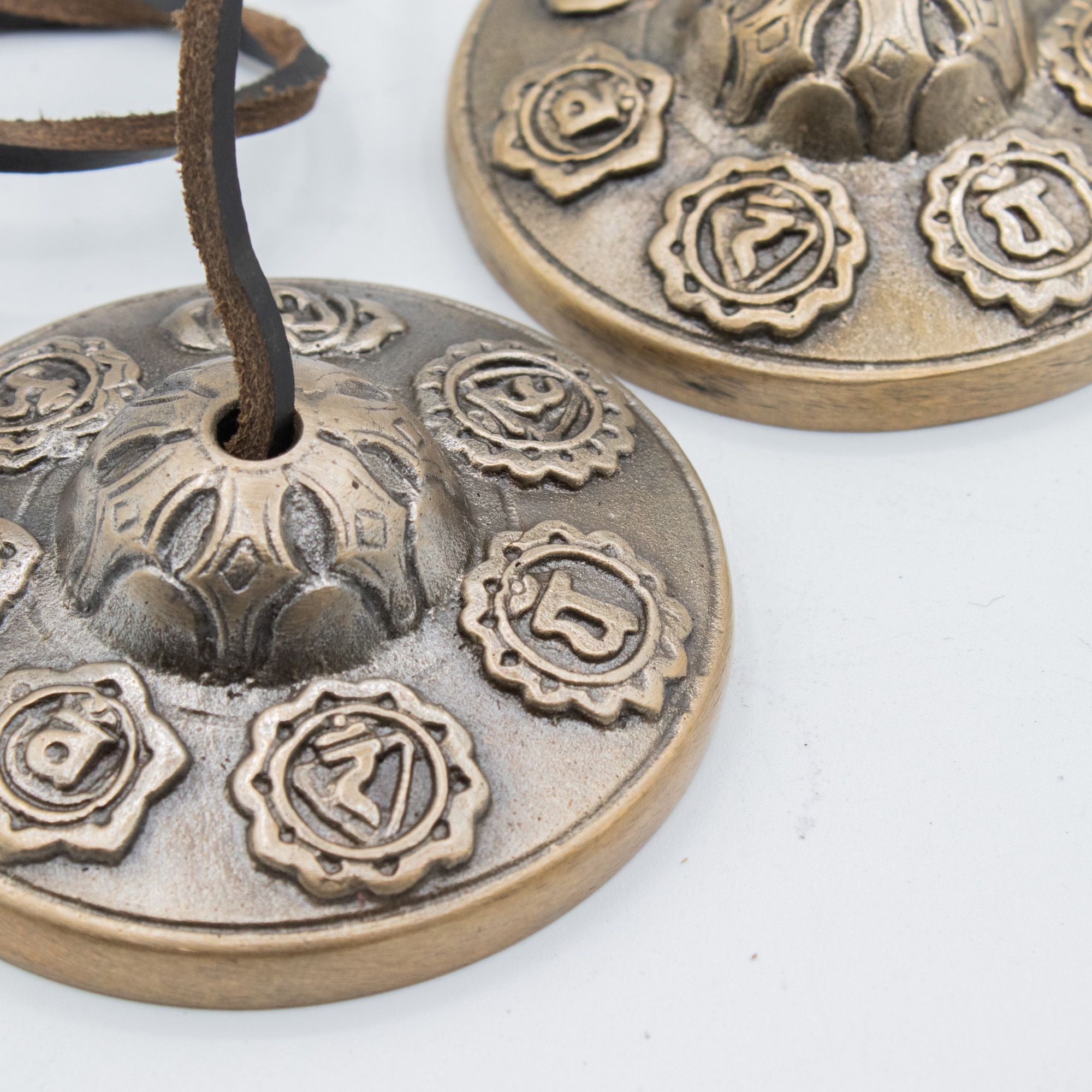 Premium Brass Tibetan Tingsha - Seven Chakra - approx 7cm (255gm)