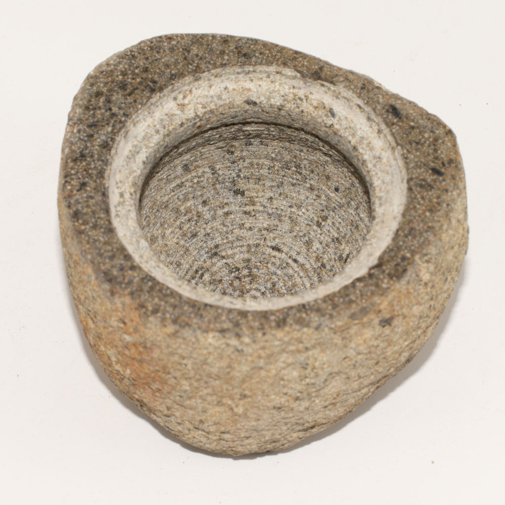 Natural Riverstone Grounding Pot -Medium (aprox 12x8cm)