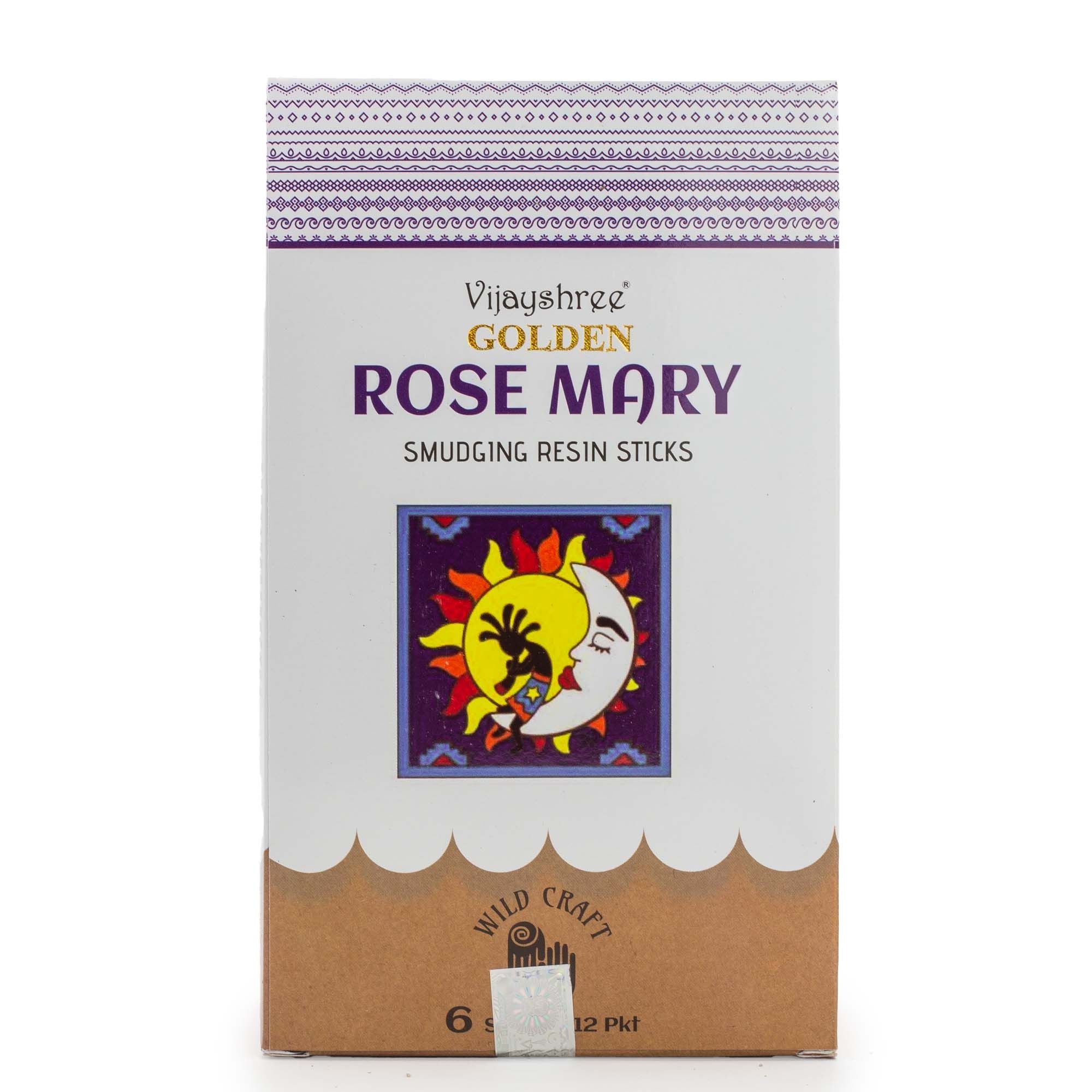 Golden Rose Mary Smudging Resin Sticks - 30g
