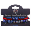 Gemstone Double Power Bracelets- Lapis Lazuli