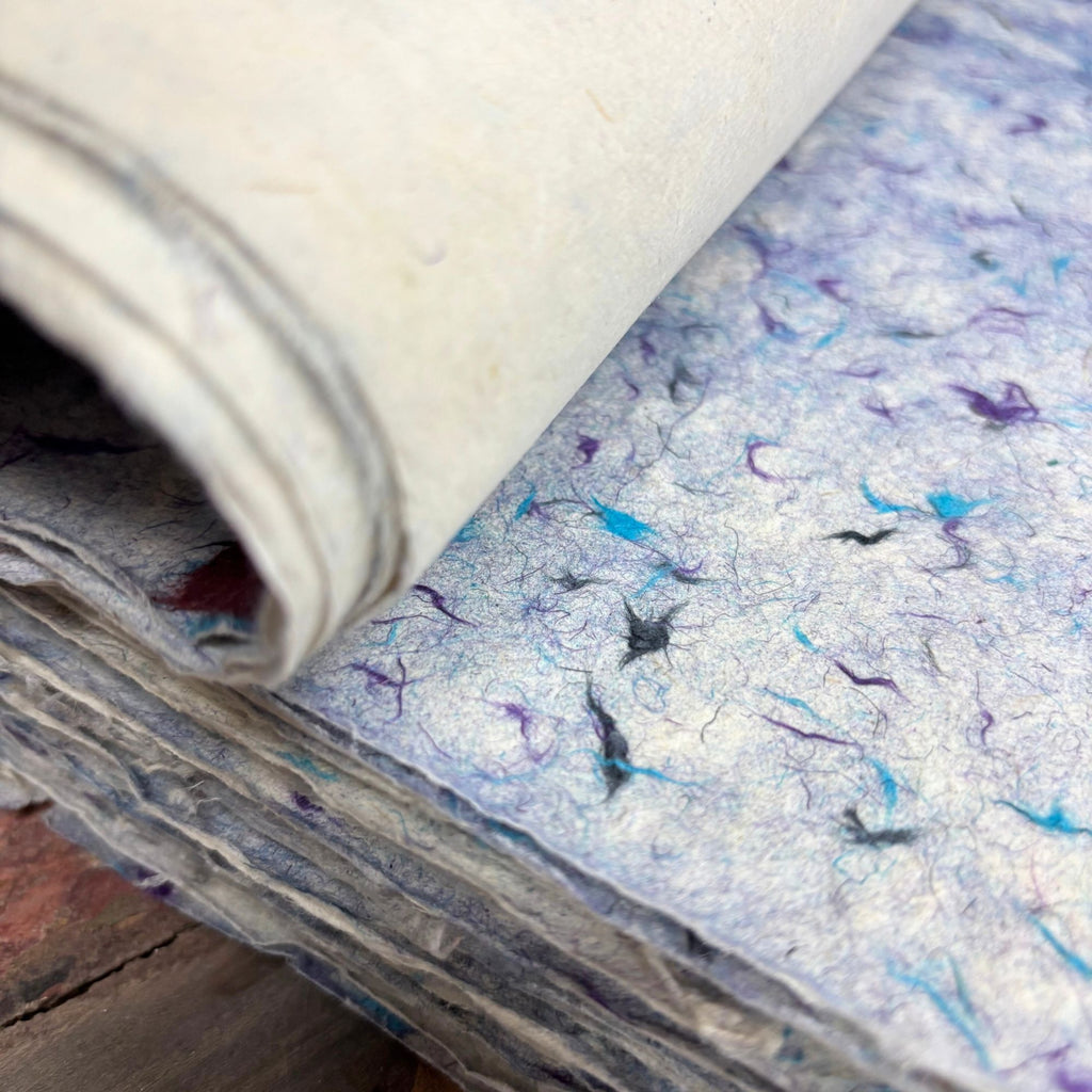 Lokta Craft & Wrapping Paper 51x76cm - Blue Cotton