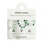 Nymph Spirit Gemstone Ring Set - Forest Spirit