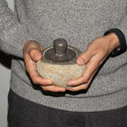 Natural Riverstone Grounding Pot -Medium (aprox 12x8cm)